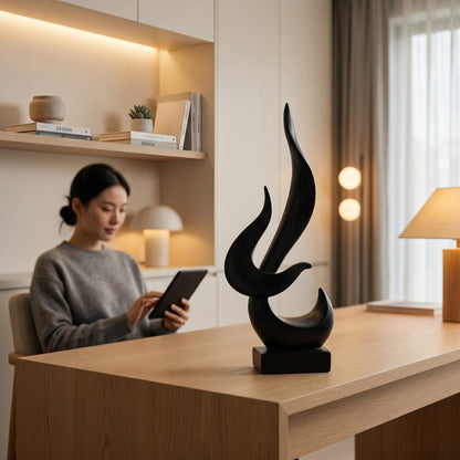 Abstract Flame Sculpture