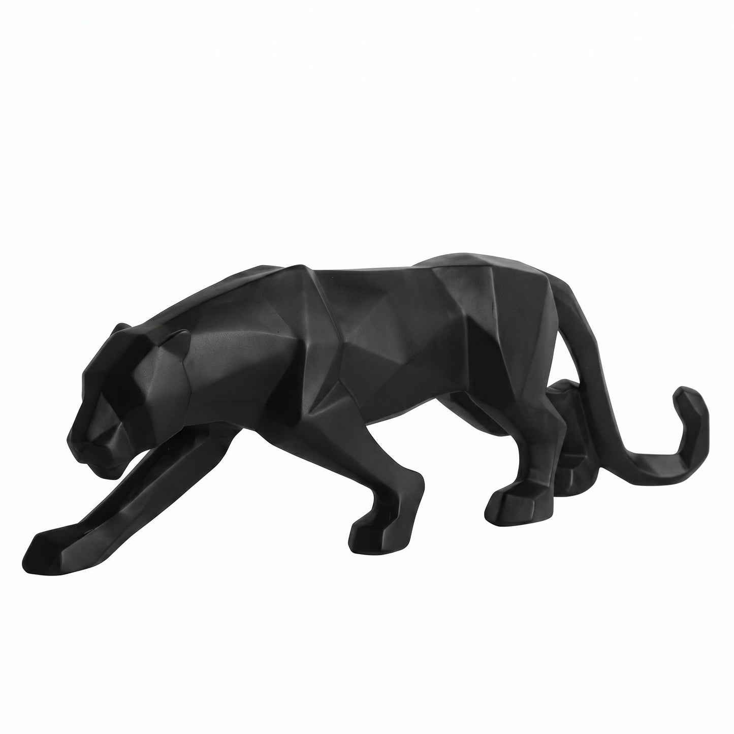 Geometric Panther Sculpture