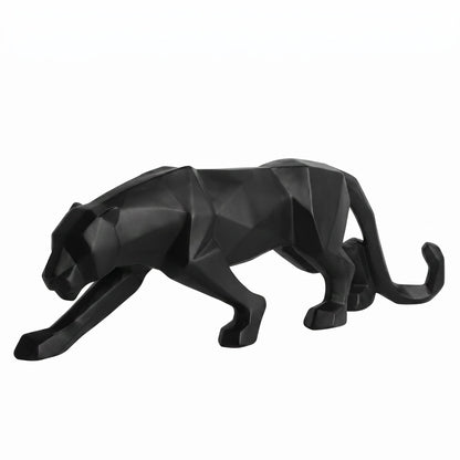 Geometric Panther Sculpture