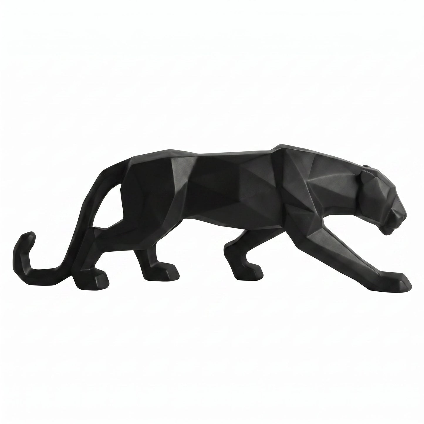 Geometric Panther Sculpture