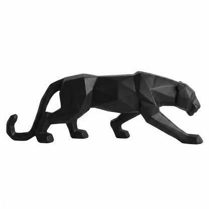 Geometric Panther Sculpture