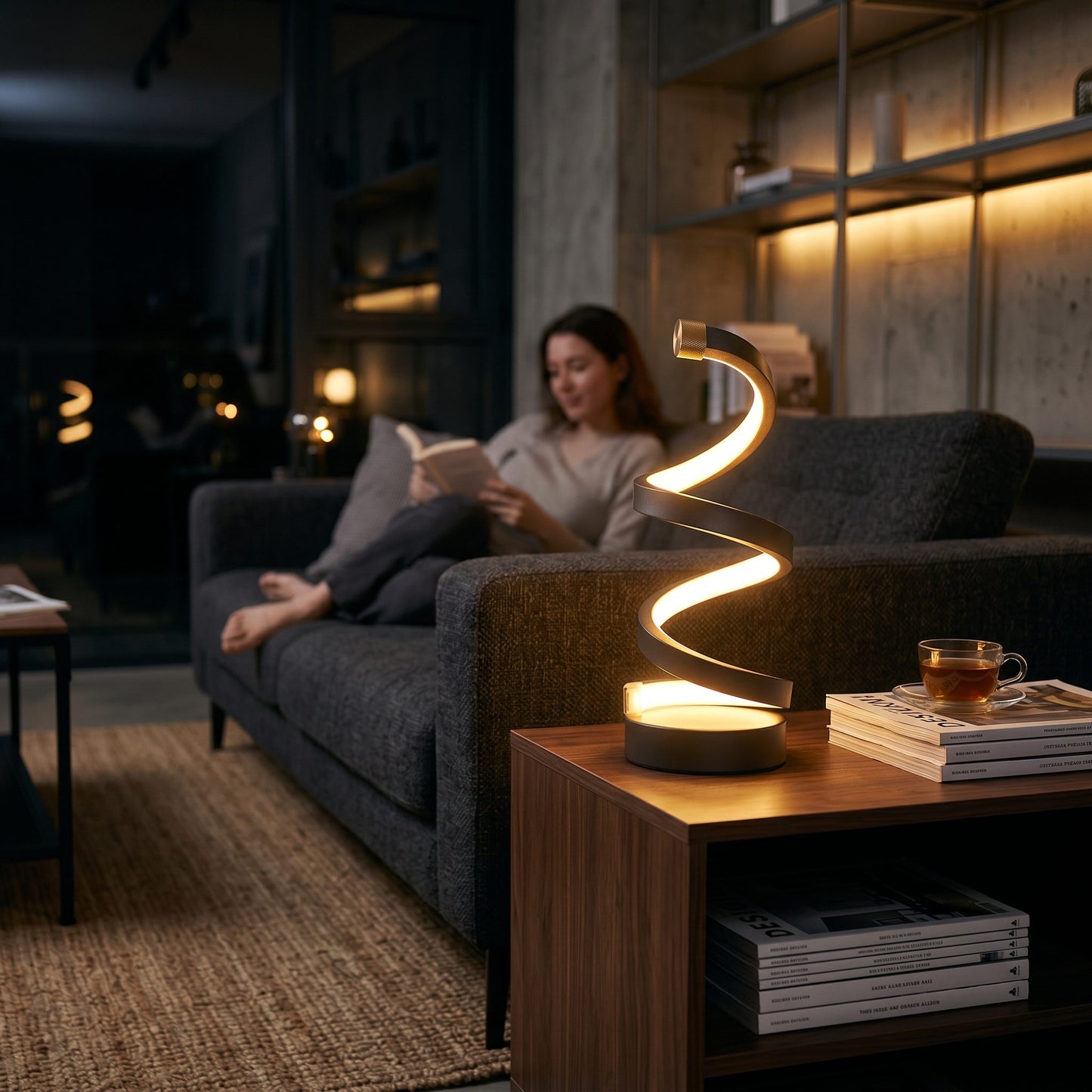 Spiral LED Table Lamp