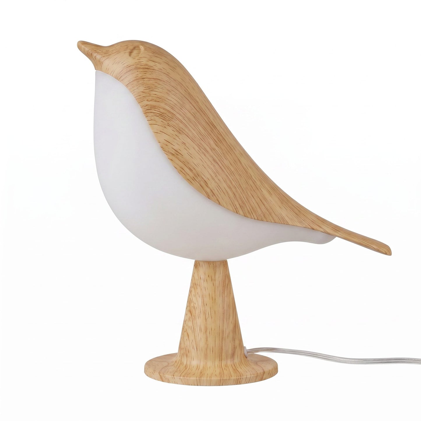 Wooden Bird Table Lamp